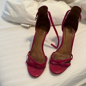 Joie pink suede heels, size 9.5